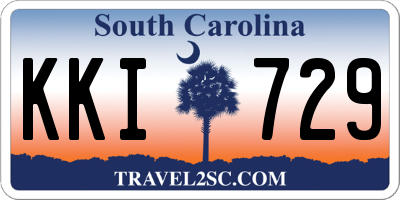 SC license plate KKI729