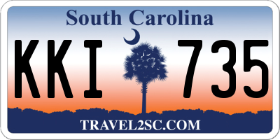 SC license plate KKI735