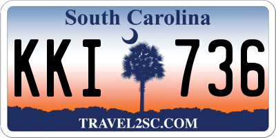 SC license plate KKI736