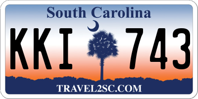 SC license plate KKI743