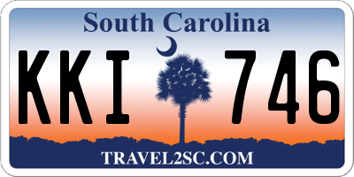 SC license plate KKI746