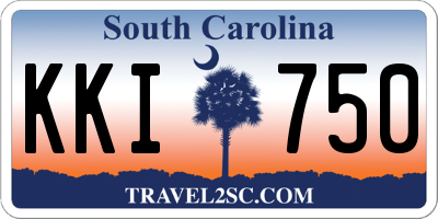 SC license plate KKI750