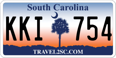 SC license plate KKI754