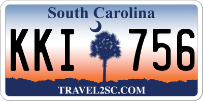 SC license plate KKI756