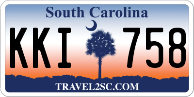 SC license plate KKI758