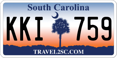 SC license plate KKI759