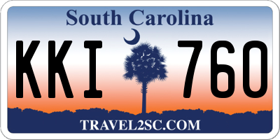 SC license plate KKI760