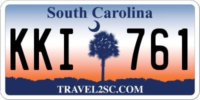 SC license plate KKI761