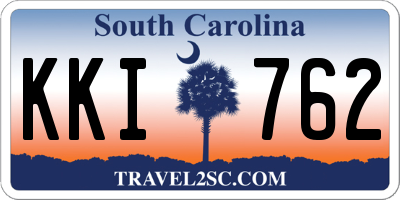 SC license plate KKI762