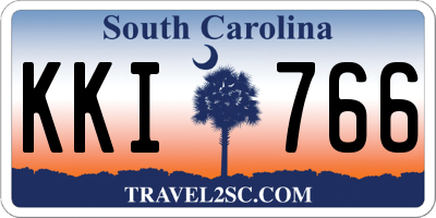 SC license plate KKI766