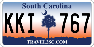 SC license plate KKI767