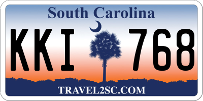 SC license plate KKI768