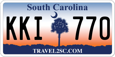 SC license plate KKI770