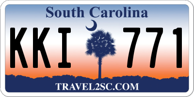 SC license plate KKI771