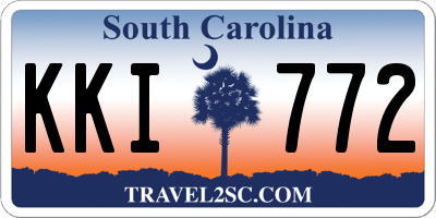 SC license plate KKI772