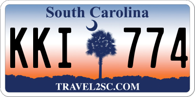 SC license plate KKI774