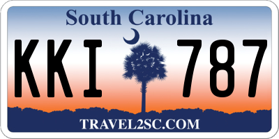 SC license plate KKI787