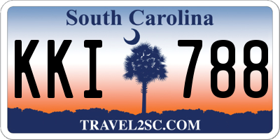 SC license plate KKI788