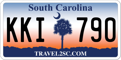 SC license plate KKI790