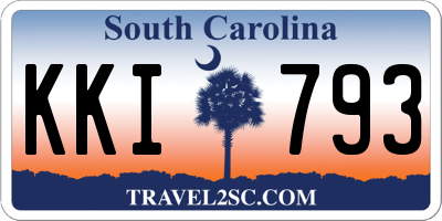 SC license plate KKI793