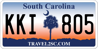 SC license plate KKI805