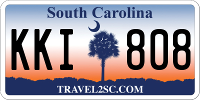 SC license plate KKI808