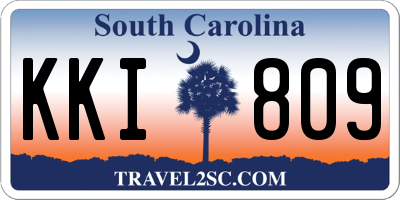 SC license plate KKI809