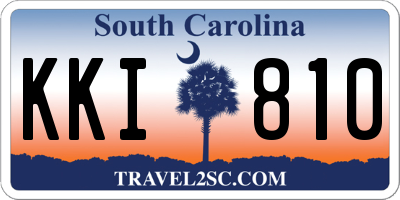 SC license plate KKI810