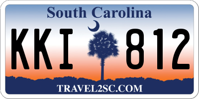SC license plate KKI812