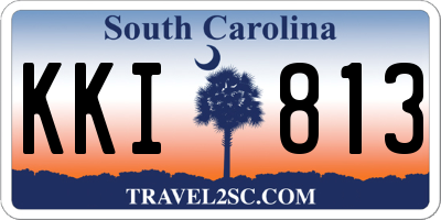 SC license plate KKI813
