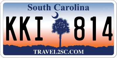 SC license plate KKI814