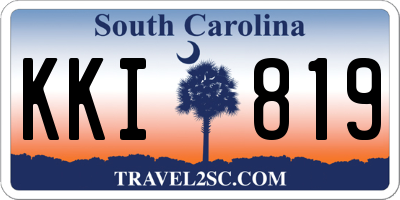 SC license plate KKI819