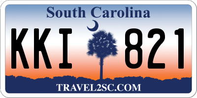 SC license plate KKI821