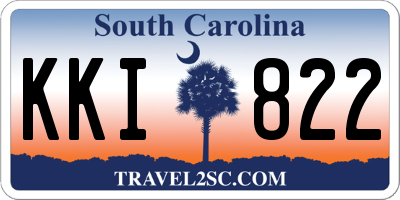 SC license plate KKI822