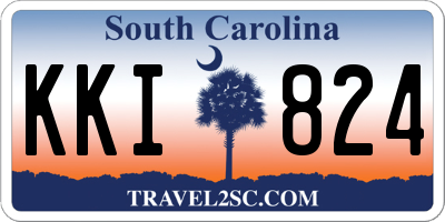 SC license plate KKI824