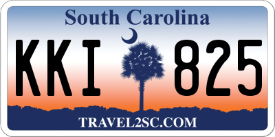 SC license plate KKI825