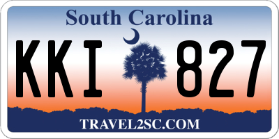 SC license plate KKI827