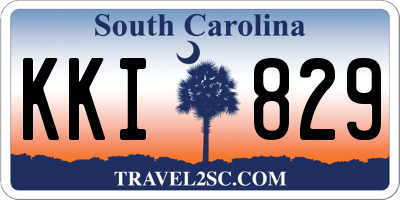 SC license plate KKI829