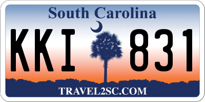 SC license plate KKI831