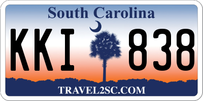 SC license plate KKI838