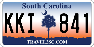 SC license plate KKI841