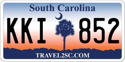 SC license plate KKI852