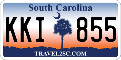 SC license plate KKI855