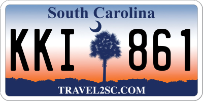 SC license plate KKI861