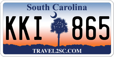 SC license plate KKI865