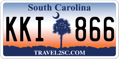 SC license plate KKI866