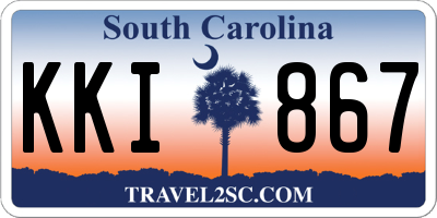 SC license plate KKI867