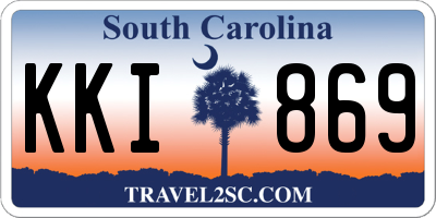 SC license plate KKI869