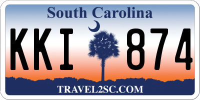 SC license plate KKI874