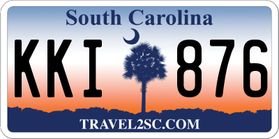 SC license plate KKI876